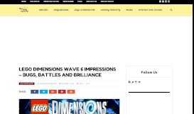 
							         LEGO Dimensions Wave 6 Impressions - Bugs, Battles and Brilliance ...								  
							    
