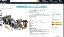 
							         LEGO Minecraft The End Portal 21124: Toys & Games - Amazon.com								  
							    