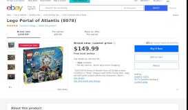 
							         Lego Portal of Atlantis (8078) for sale online | eBay								  
							    