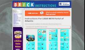 
							         LEGO Portal of Atlantis Instructions 8078, Atlantis								  
							    