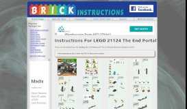 
							         LEGO The End Portal Instructions 21124, Minecraft								  
							    