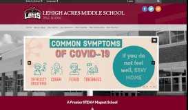 
							         Lehigh Acres Middle School: Home								  
							    
