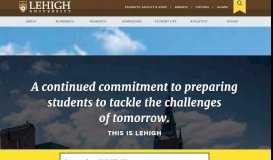 
							         Lehigh University: Home								  
							    