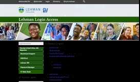 
							         Lehman College Student, Faculty, and Staff Login Information ...								  
							    