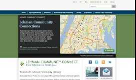 
							         Lehman Community Connect - Bronx Information Portal								  
							    