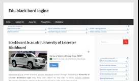
							         Leicester Blackboard (blackboard.le.ac.uk) University of ...								  
							    