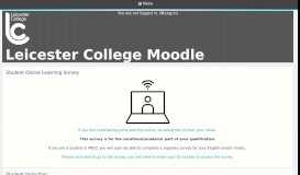 
							         Leicester College Moodle								  
							    