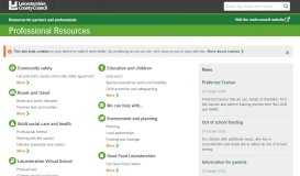 
							         Leicestershire County Council Professional Services Portal ...								  
							    