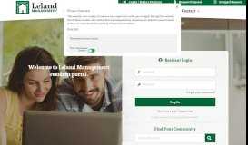 
							         Leland Management Resident Portal								  
							    