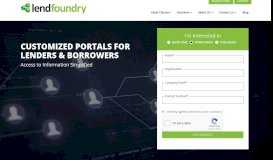 
							         Lending Portal | Borrower Portal | Back Office Portal | LendFoundry								  
							    