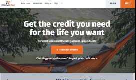 
							         LendingPoint: Personal Loans for Fair Credit Customers								  
							    