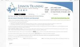 
							         Lennon Training								  
							    