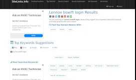 
							         Lennox bswift login Results For Websites Listing - SiteLinks.Info								  
							    