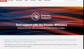 
							         Lenovo Premier Support | IT Tech Support and Advanced ...								  
							    