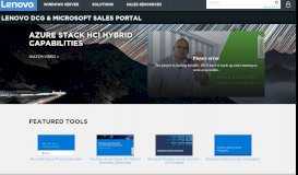 
							         Lenovo Sales Portal								  
							    