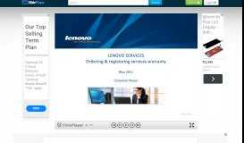
							         LENOVO SERVICES Ordering & registering services warranty May ...								  
							    