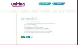 
							         Lentara Staff - Lentara UnitingCare								  
							    