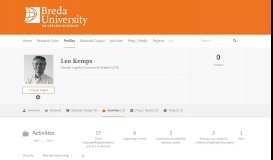 
							         Leo Kemps – Activities — BUAS Research Portal								  
							    