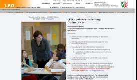 
							         LEO - Lehrereinstellung Online.NRW								  
							    