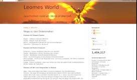 
							         Leomes World: Wege zu den Ordenshallen								  
							    