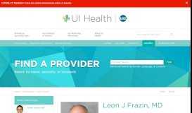 
							         Leon J Frazin | UI Health								  
							    