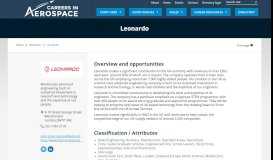 
							         Leonardo - Careers in Aerospace								  
							    