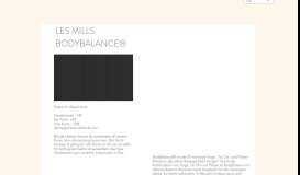 
							         Les Mills Bodybalance Köln - Pole & Aerial Fitness Köln								  
							    
