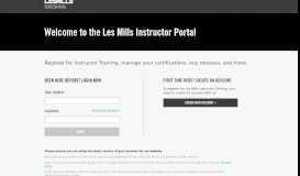 
							         Les Mills Instructor Portal								  
							    