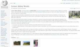
							         Lesnes Abbey Woods - Wikipedia								  
							    