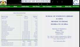 
							         Lesotho Bureau of Statistics								  
							    
