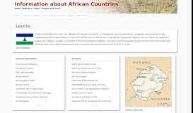 
							         Lesotho | News, statistics, maps, images and more - African Countries								  
							    