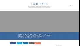 
							         Less is More: How Patient Portals Streamline Communication								  
							    