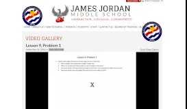 
							         Lesson 9, Problem 1 | James Jordan Middle School								  
							    