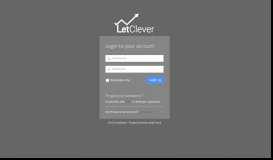 
							         LetClever Web Portal | Login								  
							    