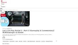 
							         Let's CO-Play Portal 2 - Part 3 (Gameplay & Commentary ... - Pinterest								  
							    