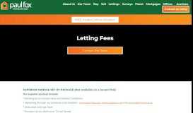 
							         Lettings Fees | Paul Fox Estate AgentsPaul Fox Estate Agents								  
							    