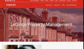 
							         Lettings Property Management - Watsons Property								  
							    
