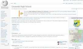 
							         Leumeah High School - Wikipedia								  
							    
