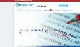 
							         Level 2 English | English Level 2 Online Course | learndirect								  
							    