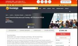 
							         Level 3 Award in Education and Training - AET (Formerly ... - 1Training								  
							    