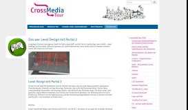 
							         Level Design mit Portal 2 (Osterferien) - CrossMedia Tour								  
							    