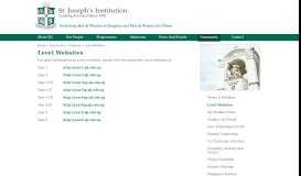 
							         Level Websites - St. Joseph's Institution								  
							    