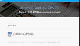 
							         Levittown, NY CPA Firm | Life Events Page | Alfonso J. Mollica CPA PC								  
							    