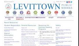 
							         Levittown Public Schools: Parent Resources								  
							    