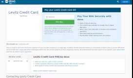 
							         Levitz Credit Card | Make Your Retail Store Card Payment ...								  
							    