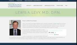 
							         Lewis A. Levy, M.D., D.P.N. | Long Island Neurology Consultants								  
							    