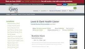 
							         Lewis & Clark Health Center | CHAS Health								  
							    