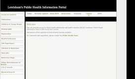 
							         Lewisham's Public Health Information Portal								  
							    