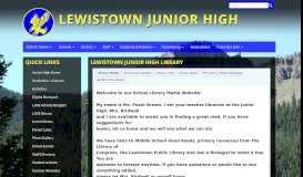 
							         Lewistown Junior High Library - Lewistown Public Schools								  
							    