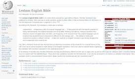 
							         Lexham English Bible - Wikipedia								  
							    